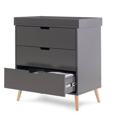 Bambinista - OBABY - Furniture - OBABY Maya 3 Piece Room Set - Slate with Natural