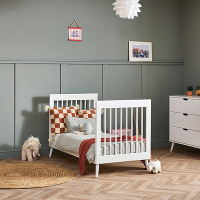 Bambinista - OBABY - Furniture - OBABY Maya Cot Bed - Nordic White