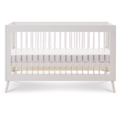Bambinista - OBABY - Furniture - OBABY Maya Cot Bed - White with Acrylic