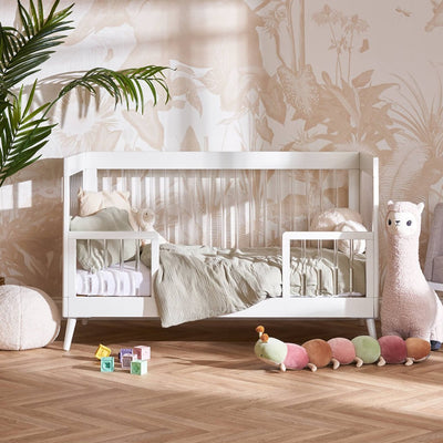 Bambinista - OBABY - Furniture - OBABY Maya Cot Bed - White with Acrylic