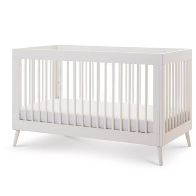 Bambinista - OBABY - Furniture - OBABY Maya Cot Bed - White with Acrylic