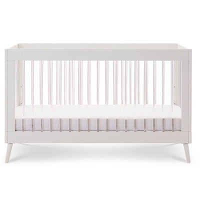 Bambinista - OBABY - Furniture - OBABY Maya Cot Bed - White with Acrylic