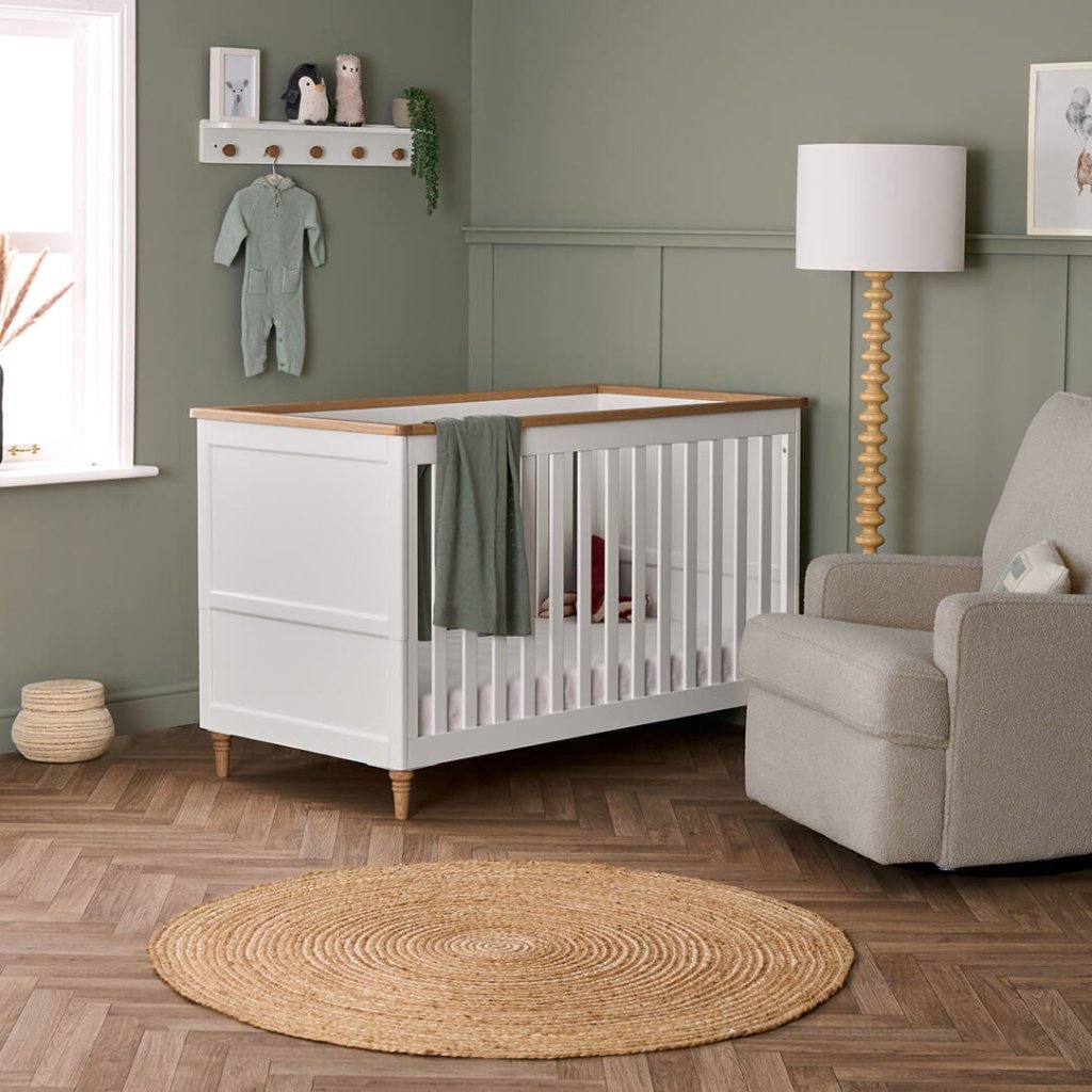 Bambinista - OBABY - Furniture - OBABY Orla 2 Piece Room Set - White with Natural