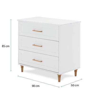 Bambinista - OBABY - Furniture - OBABY Orla 2 Piece Room Set - White with Natural