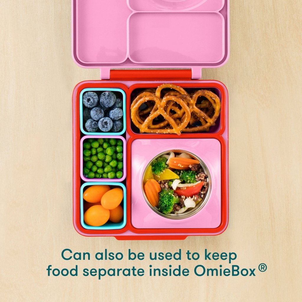 Bambinista - OMIELIFE - OMIE Dip Containers for Omie Box Bento Box - Blue & Lime