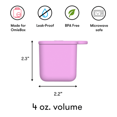 Bambinista - OMIELIFE - OMIE Dip Containers for Omie Box Bento Box - Yellow & Red