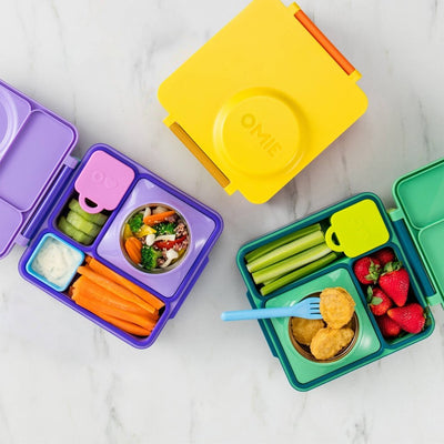 Bambinista - OMIELIFE - OMIE Dip Containers for Omie Box Bento Box - Yellow & Red