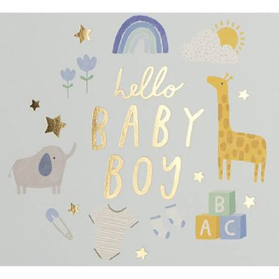 Bambinista-PAPERLINK-Gift Cards-PAPERLINK First Chapter Baby Boy Birth Congrats Card