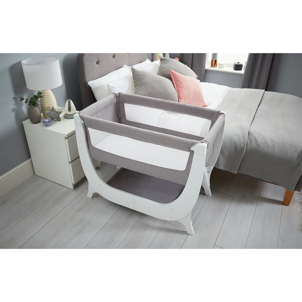 Bambinista - SHNUGGLE - Bedding - SHNUGGLE Air Bedside Crib - Dove Grey