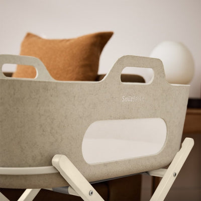 Bambinista - SNUZ - Bedding - SNUZBaskit Moses Basket & Stand - Barley & Cashmere Pine