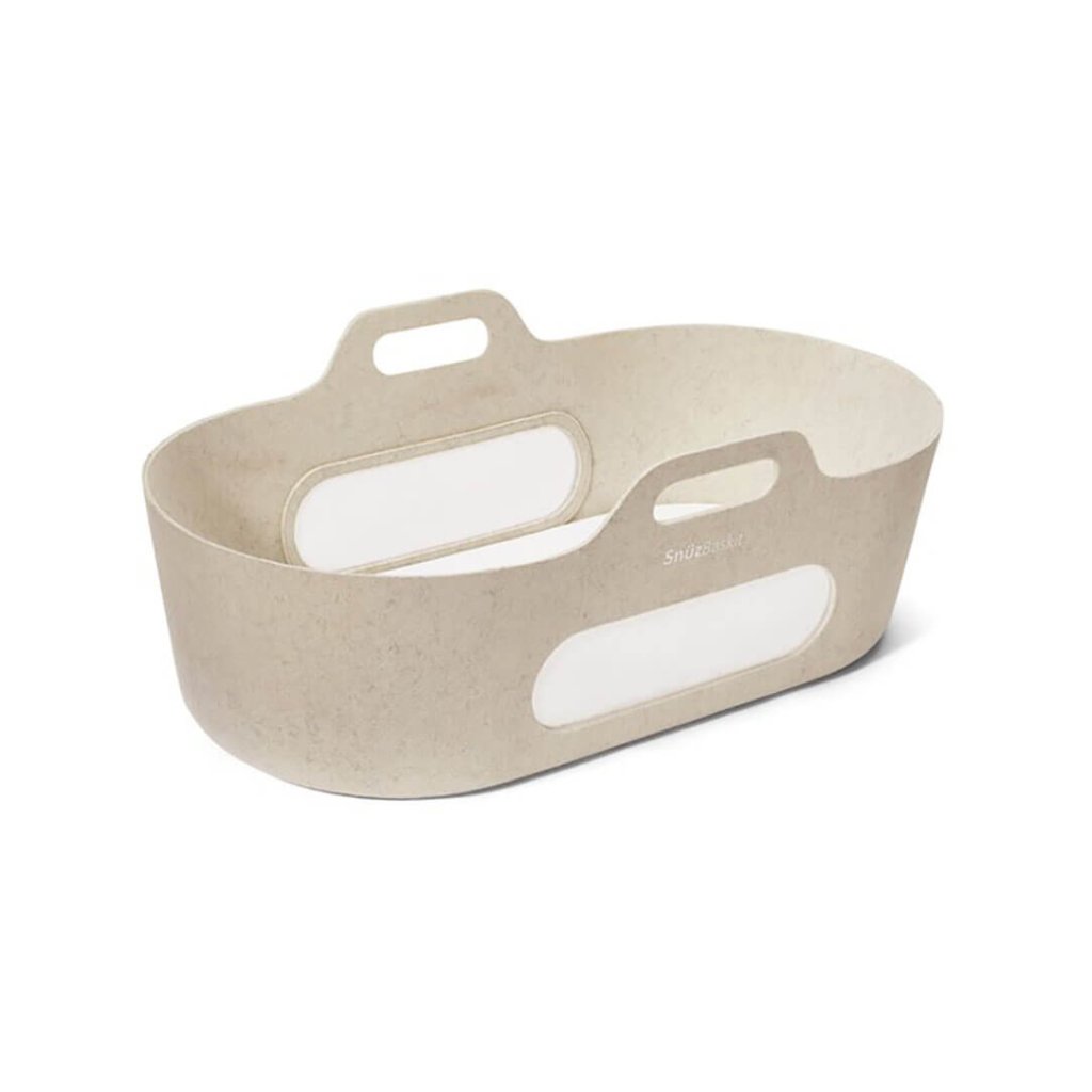 Bambinista - SNUZ - Bedding - SNUZBaskit Moses Basket & Stand - Barley & Walnut Beech