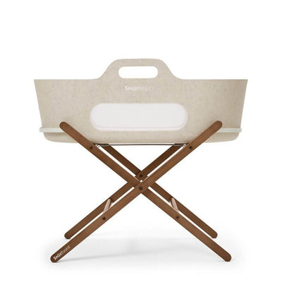 Bambinista - SNUZ - Bedding - SNUZBaskit Moses Basket & Stand - Barley & Walnut Beech