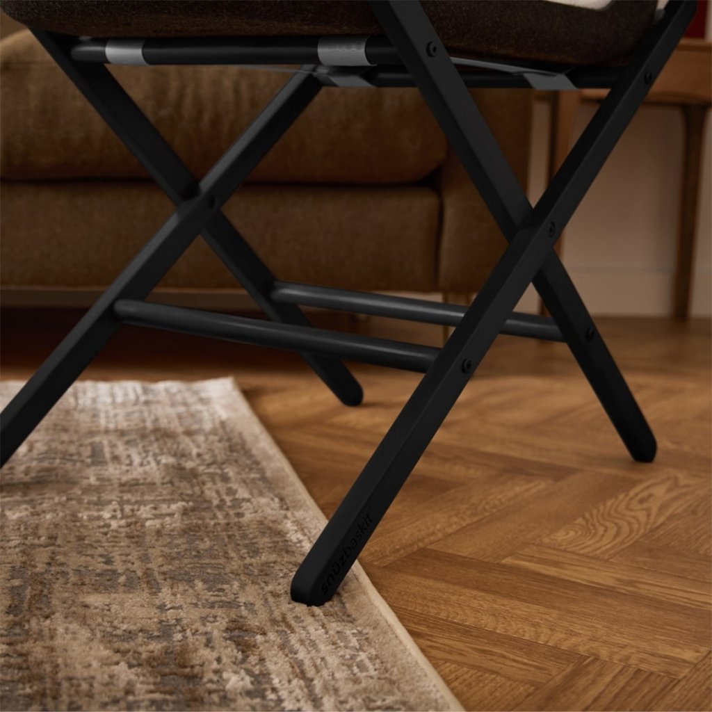 Bambinista - SNUZ - Bedding - SNUZBaskit Moses Basket & Stand - Graphite & Graphite Pine