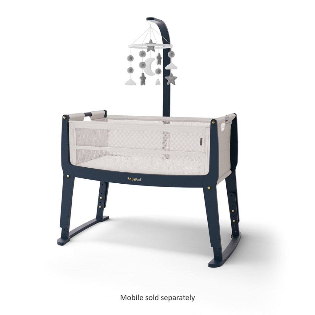 Bambinista - SNUZ - Bedding - SNUZPod Studio Bedside Crib - London Navy