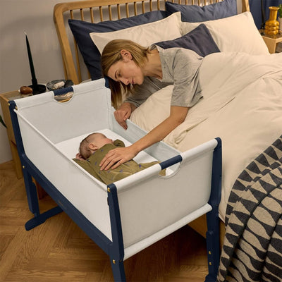 Bambinista - SNUZ - Bedding - SNUZPod Studio Bedside Crib - London Navy