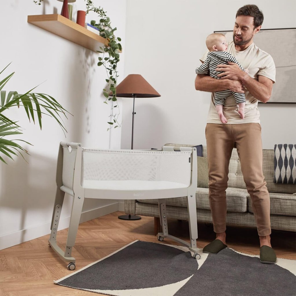 Bambinista - SNUZ - Bedding - SNUZPod Studio Bedside Crib - Oslo Grey