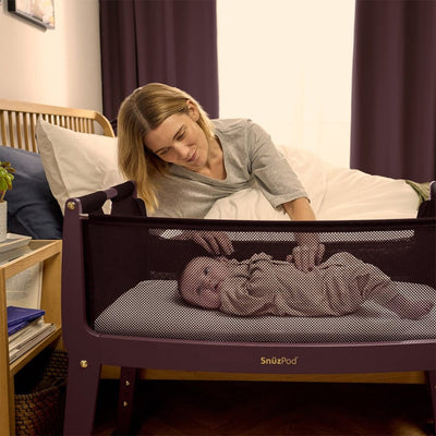 Bambinista - SNUZ - Bedding - SNUZPod Studio Bedside Crib - Rome Burgundy