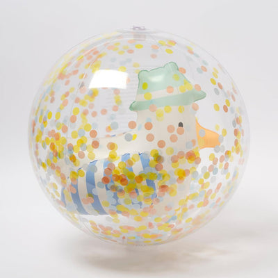Bambinista - SUNNYLIFE - SUNNYLIFE 3D Inflatable Beach Ball Sid the Seagull Blue Stripe