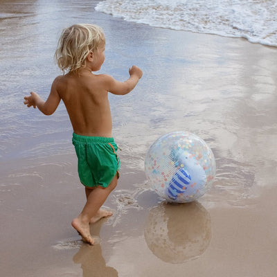 Bambinista - SUNNYLIFE - SUNNYLIFE 3D Inflatable Beach Ball Sid the Seagull Blue Stripe