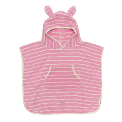 Bambinista - SUNNYLIFE - SUNNYLIFE Kids Character Hooded Towel Cotton Candy Pink Stripe