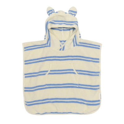 Bambinista - SUNNYLIFE - SUNNYLIFE Kids Character Hooded Towel Sid the Seagull Blue Stripe