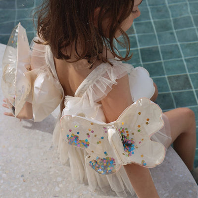 Bambinista - SUNNYLIFE - SUNNYLIFE Kids Inflatable Arm Bands Cotton Candy Glitter
