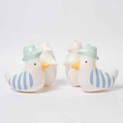Bambinista - SUNNYLIFE - SUNNYLIFE Kids Inflatable Arm Bands Sid the Seagull Blue Stripe