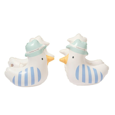 Bambinista - SUNNYLIFE - SUNNYLIFE Kids Inflatable Arm Bands Sid the Seagull Blue Stripe