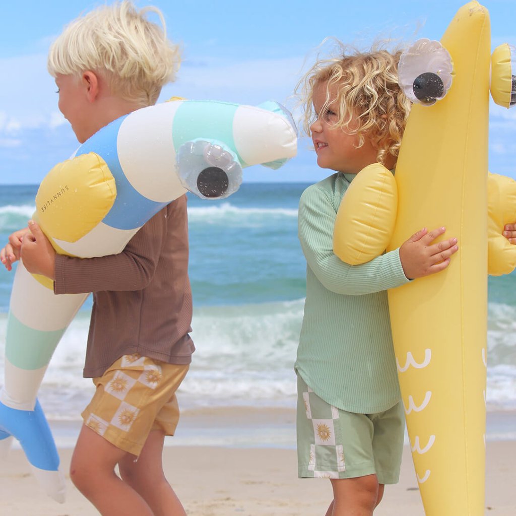 Bambinista - SUNNYLIFE - SUNNYLIFE Kids Inflatable Noodle Finn the Fish Multi Set of 2