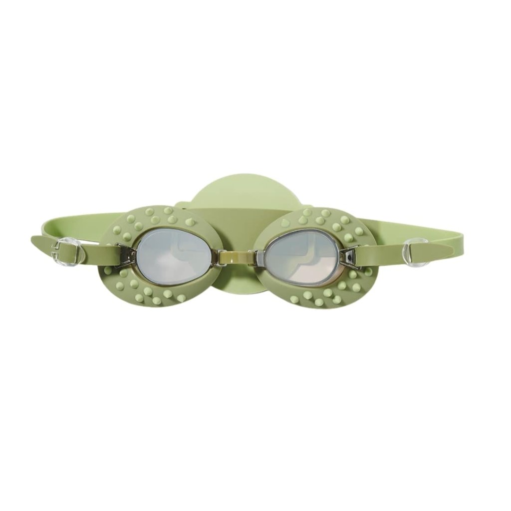 Bambinista-SUNNYLIFE--SUNNYLIFE Kids Swim Goggles Cookie the Croc Khaki