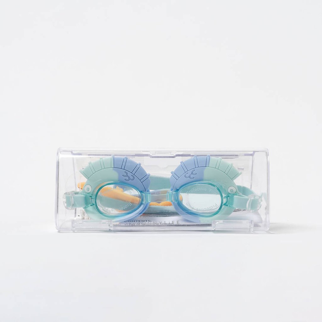 Bambinista - SUNNYLIFE - SUNNYLIFE Kids Swim Goggles Finn the Fish Aqua Blue