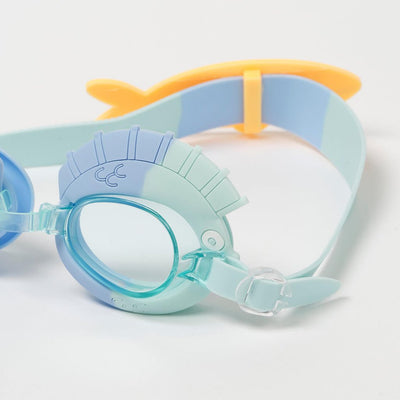 Bambinista - SUNNYLIFE - SUNNYLIFE Kids Swim Goggles Finn the Fish Aqua Blue