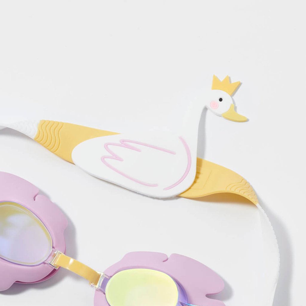 Bambinista-SUNNYLIFE--SUNNYLIFE Kids Swim Goggles Princess Swan Multi