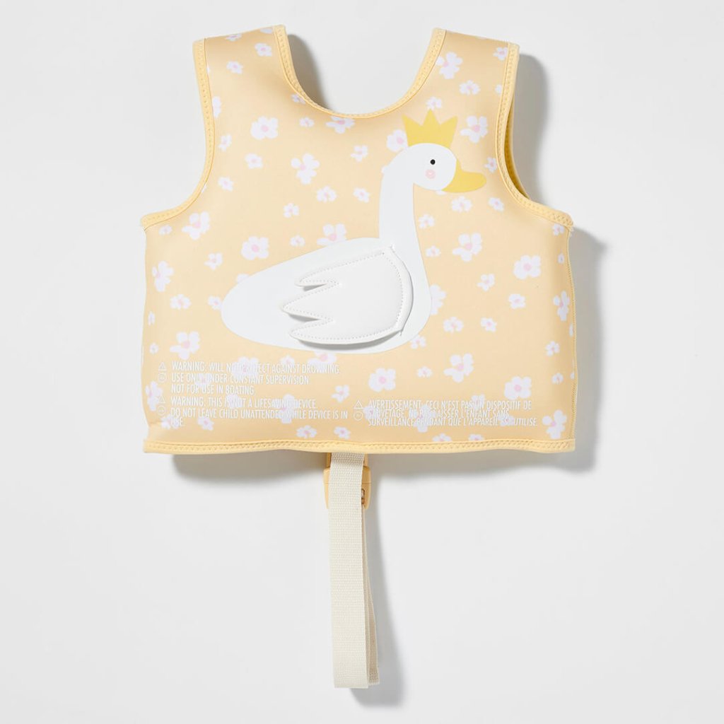 Bambinista-SUNNYLIFE--SUNNYLIFE Kids Swim Vest - Princess Swan Buttercup