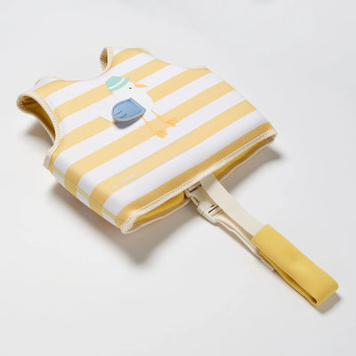 Bambinista - SUNNYLIFE - SUNNYLIFE Kids Swim Vest Sid the Seagull Mustard Stripe