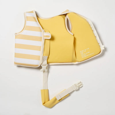 Bambinista - SUNNYLIFE - SUNNYLIFE Kids Swim Vest Sid the Seagull Mustard Stripe
