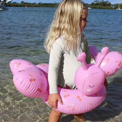 Bambinista - SUNNYLIFE - SUNNYLIFE Kids Tube Pool Ring Cotton Candy Cherry