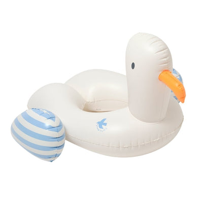 Bambinista - SUNNYLIFE - SUNNYLIFE Kids Tube Pool Ring Sid the Seagull Blue Stripe