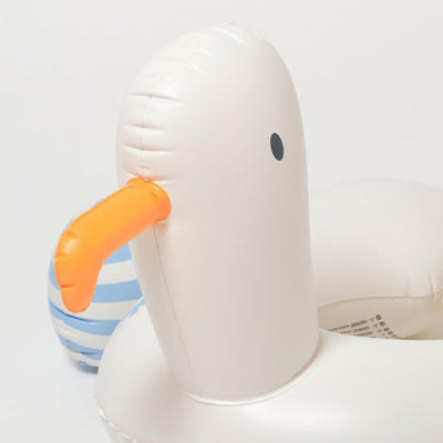 Bambinista - SUNNYLIFE - SUNNYLIFE Kids Tube Pool Ring Sid the Seagull Blue Stripe