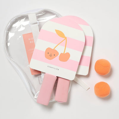 Bambinista - SUNNYLIFE - SUNNYLIFE Kids Velcro Beach Bats Cotton Candy Cherry