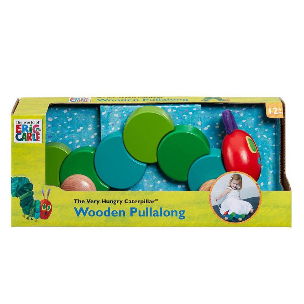 Bambinista - THE VERY HUNGRY CATERPILLAR - Toys - THE VERY HUNGRY CATERPILLAR Wooden Pull Along Caterpillar