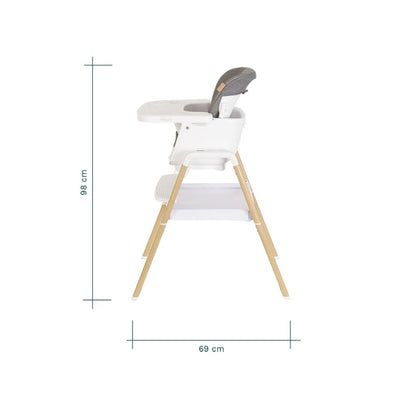 Bambinista-TUTTI BAMBINI-Travel-STORE STOCK TUTTI BAMBINI Nova Evolutionary Highchair - Ecru/ Scandinavian Walnut