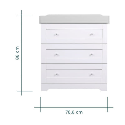 Bambinista-TUTTI BAMBINI-Travel-TUTTI BAMBINI Rio 3pc Room Set - White/Dove Grey