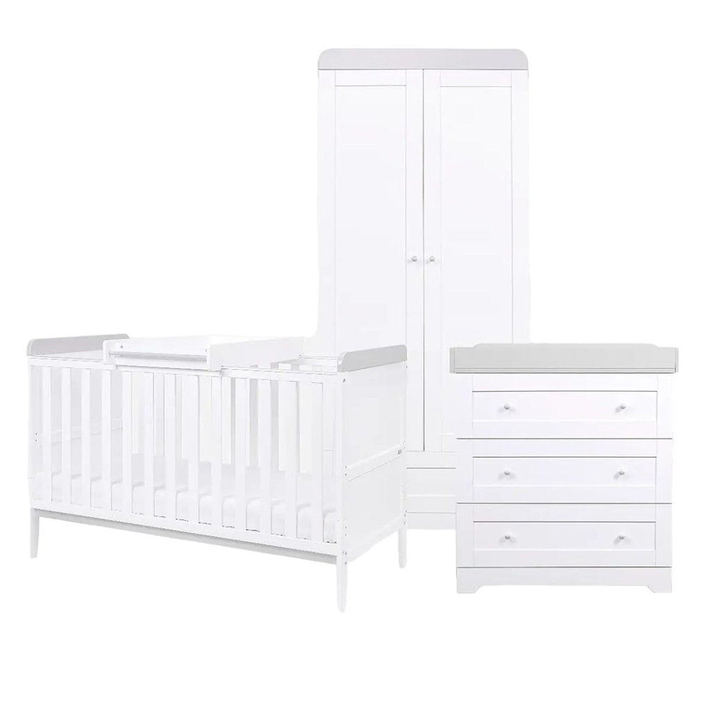 Bambinista-TUTTI BAMBINI-Travel-TUTTI BAMBINI Rio 3pc Room Set - White/Dove Grey