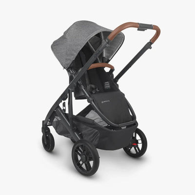 Bambinista - UPPABABY - Travel - UPPABABY CRUZ V2 Stroller - Charcoal Mélange | Carbon Frame | Saddle Leather (Greyson)