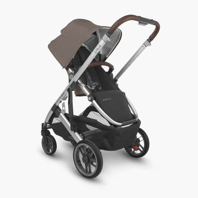 Bambinista - UPPABABY - Travel - UPPABABY CRUZ V2 Stroller - Dark Taupe | Silver Frame | Chestnut Leather (Theo)