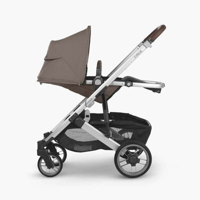 Bambinista - UPPABABY - Travel - UPPABABY CRUZ V2 Stroller - Dark Taupe | Silver Frame | Chestnut Leather (Theo)
