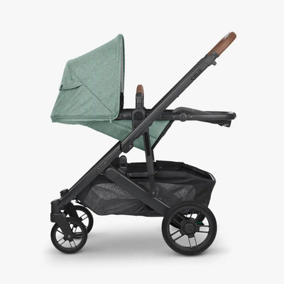 Bambinista - UPPABABY - Travel - UPPABABY CRUZ V2 Stroller - Green Mélange | Carbon Frame | Saddle Leather (Gwen)