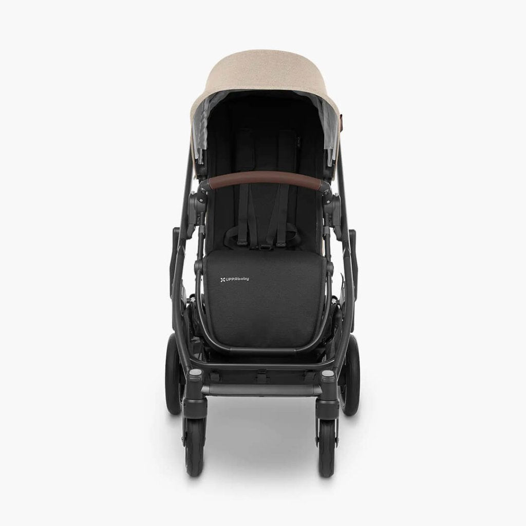 Bambinista - UPPABABY - Travel - UPPABABY CRUZ V2 Stroller - Oat Mélange | Carbon Frame | Chestnut Leather (Liam)