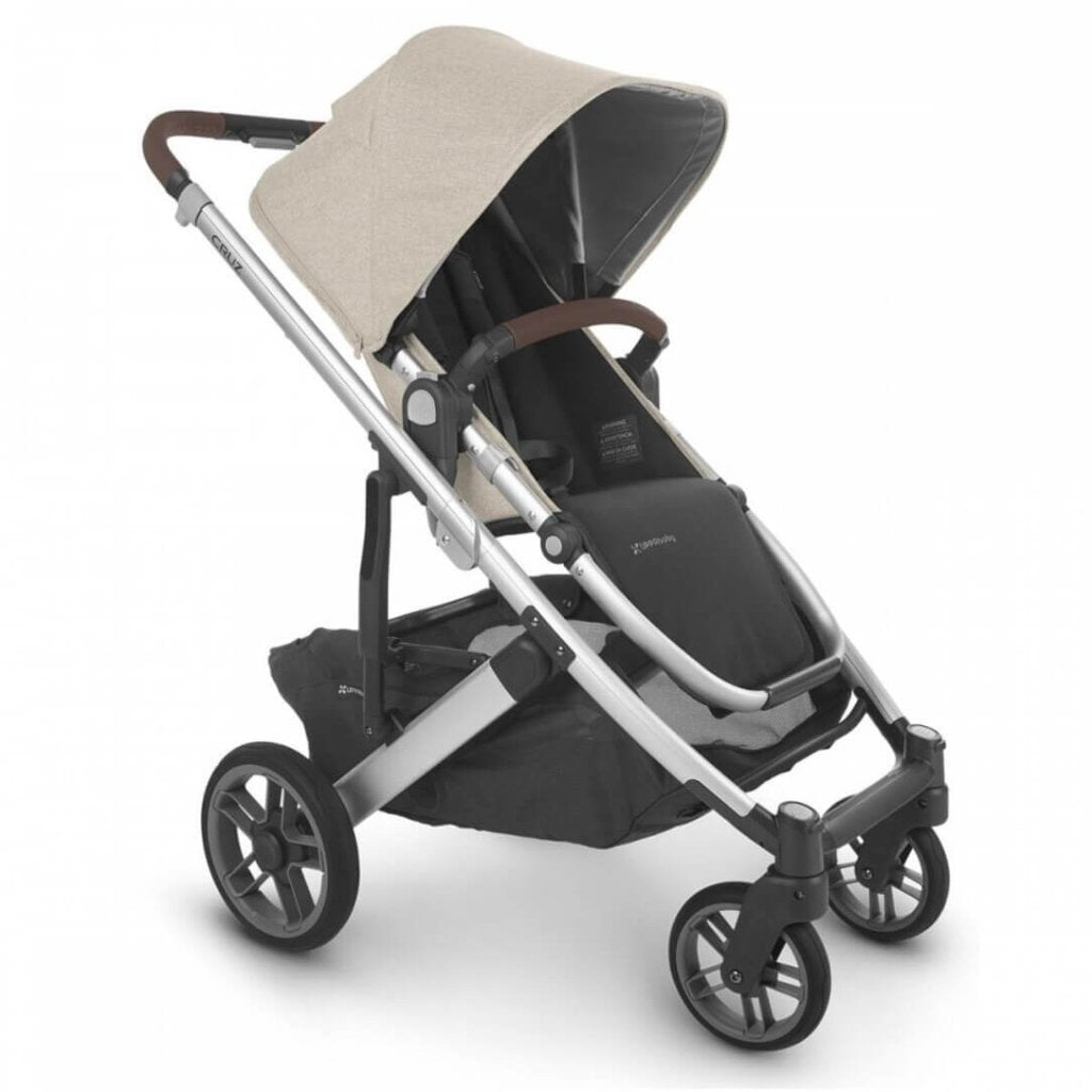 Bambinista - UPPABABY - Travel - UPPABABY CRUZ V2 Stroller - Oat Melange | Silver | Chestnut Leather (Declan)